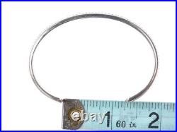Vintage Native American Mitchell Calabaza Sterling cuff bracelet