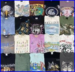 Vintage Native American Nature Animals Outdoors shirts lot of 20 mix sizes
