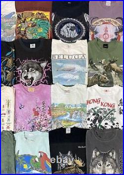 Vintage Native American Nature Animals Outdoors shirts lot of 20 mix sizes