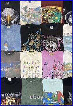 Vintage Native American Nature Animals Outdoors shirts lot of 20 mix sizes