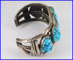 Vintage Native American Navajo Arts & Crafts Guild Sterling Turquoise Cuff