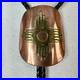 Vintage Native American Navajo Copper & Brass Zia Bolo Tie