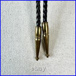 Vintage Native American Navajo Copper & Brass Zia Bolo Tie