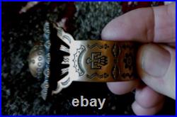 Vintage Native American Navajo Copper Cuff Fred Harvy Era Really Fine
