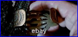 Vintage Native American Navajo Copper Cuff Fred Harvy Era Really Fine