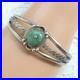 Vintage Native American Navajo Cuff Bracelet Turquoise Sterling Silver Handmade