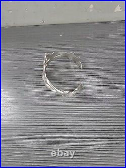 Vintage Native American Navajo Cuff Statement Bracelet Sand Cast 30G ZUNI