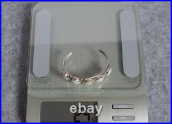 Vintage Native American Navajo Genuine Moonstone & Silver Cuff bracelet! Mint