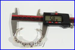 Vintage Native American Navajo Genuine Moonstone & Silver Cuff bracelet! Mint