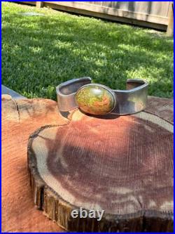 Vintage Native American Navajo Jasper Sterling Silver Cuff Bracelet Vintage Native American Navajo Jasper Sterling Silver Cuff Bracelet