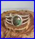 Vintage Native American Navajo Jewelry Turquoise Sterling Silver Cuff Bracelet