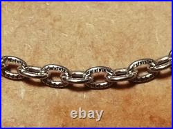 Vintage Native American Navajo Mexican Silver Chain Necklace 60cm