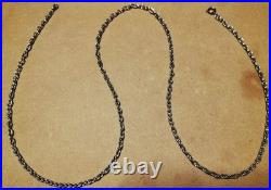 Vintage Native American Navajo Mexican Silver Chain Necklace 60cm