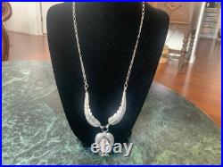 Vintage Native American Navajo Mother of Pearl Sterling Necklace/ring/earrings