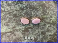 Vintage Native American Navajo Mother of Pearl Sterling Necklace/ring/earrings