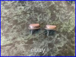 Vintage Native American Navajo Mother of Pearl Sterling Necklace/ring/earrings