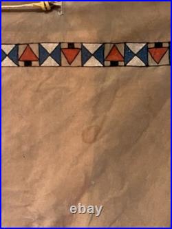 Vintage Native American Navajo Motif Serigraph / Silkscreen Velvet Painting 70's