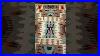 Vintage Native American Navajo Rug In A Storm Warrior Design In Turquoise Pink And Brown 1650