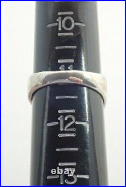 Vintage Native American Navajo Signed Chrysocolla Sterling Silver Ring Sz 11