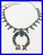 Vintage Native American Navajo Squash Blossom Signed Necklace