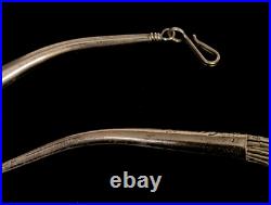 Vintage Native American Navajo Sterling Liquid Silver 30 Strand Necklace 18