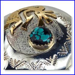 Vintage Native American Navajo Sterling Silver 1/20th 12KT GF Kokopelli Pendant