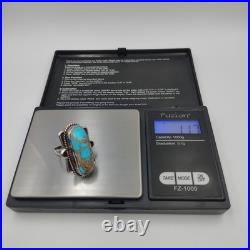 Vintage Native American Navajo Sterling Silver 925 Turquoise Ring Sz 6