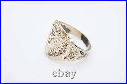 Vintage Native American Navajo Sterling Silver Arrowhead Ring Size 10