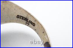 Vintage Native American Navajo Sterling Silver Arrowhead Ring Size 10