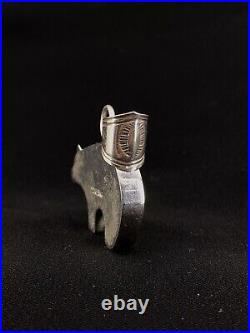 Vintage Native American Navajo Sterling Silver Bear Perry Pendant