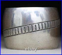 Vintage Native American Navajo Sterling Silver Cuff Bracelet