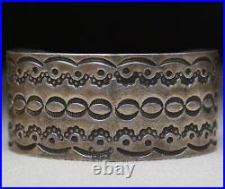 Vintage Native American Navajo Sterling Silver Cuff Bracelet