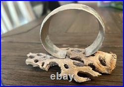 Vintage Native American Navajo Sterling Silver Cuff Bracelet