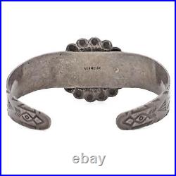 Vintage Native American Navajo Sterling Silver Cuff Bracelet