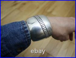 Vintage Native American Navajo Sterling Silver Cuff Bracelet