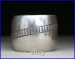 Vintage Native American Navajo Sterling Silver Cuff Bracelet