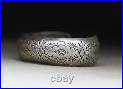 Vintage Native American Navajo Sterling Silver Cuff Bracelet