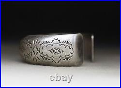 Vintage Native American Navajo Sterling Silver Cuff Bracelet