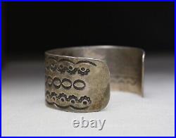 Vintage Native American Navajo Sterling Silver Cuff Bracelet