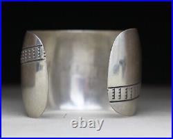 Vintage Native American Navajo Sterling Silver Cuff Bracelet