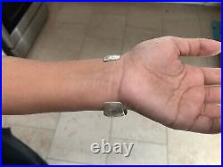 Vintage Native American Navajo Sterling Silver Cuff Bracelet