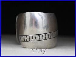 Vintage Native American Navajo Sterling Silver Cuff Bracelet