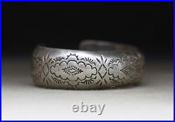 Vintage Native American Navajo Sterling Silver Cuff Bracelet