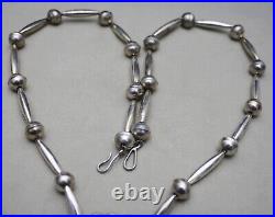 Vintage Native American Navajo Sterling Silver Naja Pendant Necklace