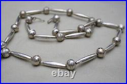 Vintage Native American Navajo Sterling Silver Naja Pendant Necklace