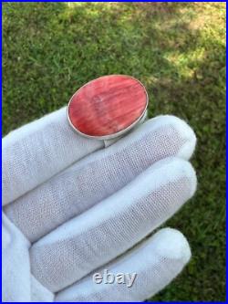 Vintage Native American Navajo Sterling Silver Spiny Oyster Ring
