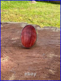 Vintage Native American Navajo Sterling Silver Spiny Oyster Ring