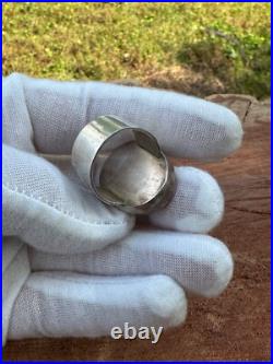 Vintage Native American Navajo Sterling Silver Spiny Oyster Ring