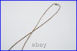 Vintage Native American Navajo Sterling Silver Turquoise Pendant Necklace 19