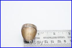 Vintage Native American Navajo Sterling Silver Turquoise Ring Size 10 Mens
